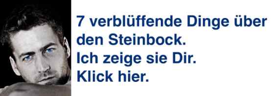 Plötzlich mich mann steinbock ignoriert Steinbock