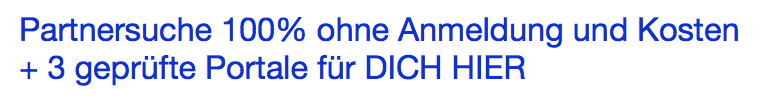 Online partnersuche ohne anmeldung